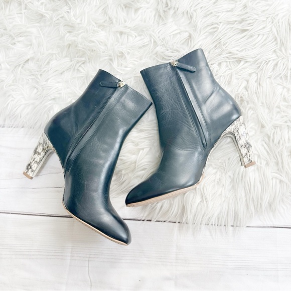 Reiss Sophia Leather Ankle Boots Size 9 - Picture 5 of 11